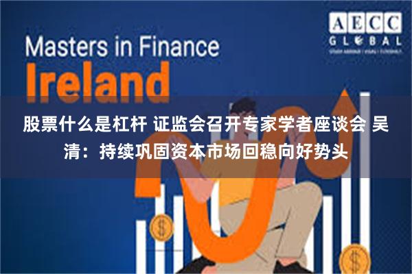 股票什么是杠杆 证监会召开专家学者座谈会 吴清：持续巩固资本市场回稳向好势头